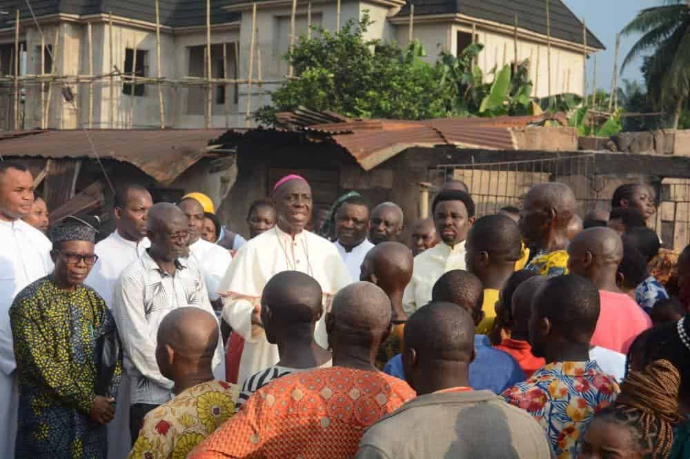 Bishop Augustine Ukwuoma with the People of God