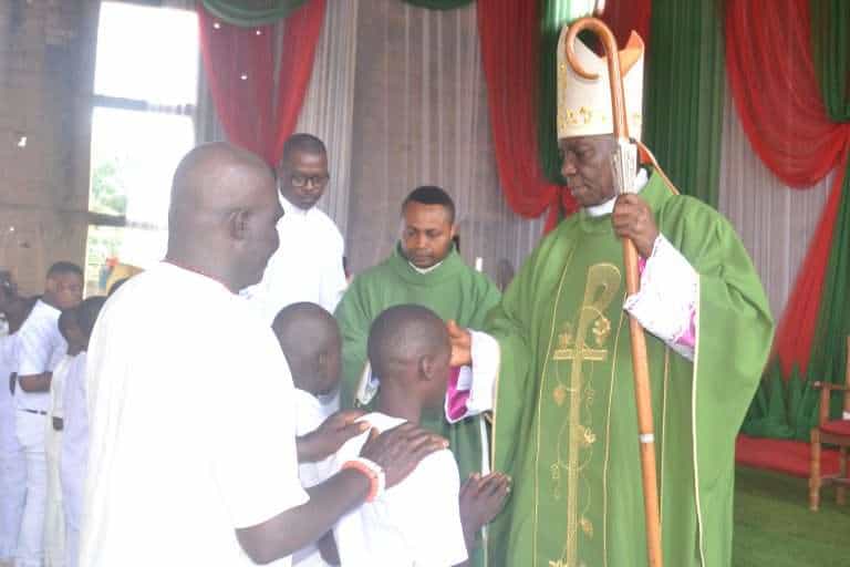 Bishop Ukwuoma Confirms 119 Candidates at Maiden Pastoral Visit to St. ChristopherAmaji Awo-Omamma